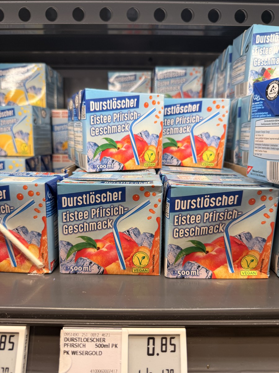 Durstlöscher Eistee Pfirsich